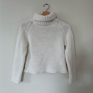 Margaret OLeary Cotton Chunky Knit Turtleneck - Size XS
